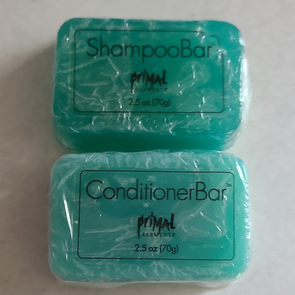 Primal Elements Vegan Rosemary Mint ShampooBar & ConditionerBar